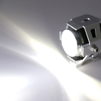 Paire Phare Feux Additionnel à LED Avant Moto Universel