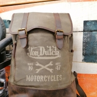 Sac à Dos Von Dutch Canvas Cuir