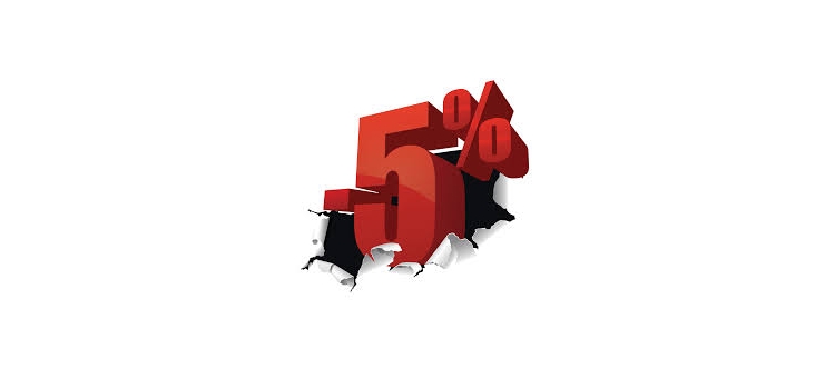 Bienvenue = -5%