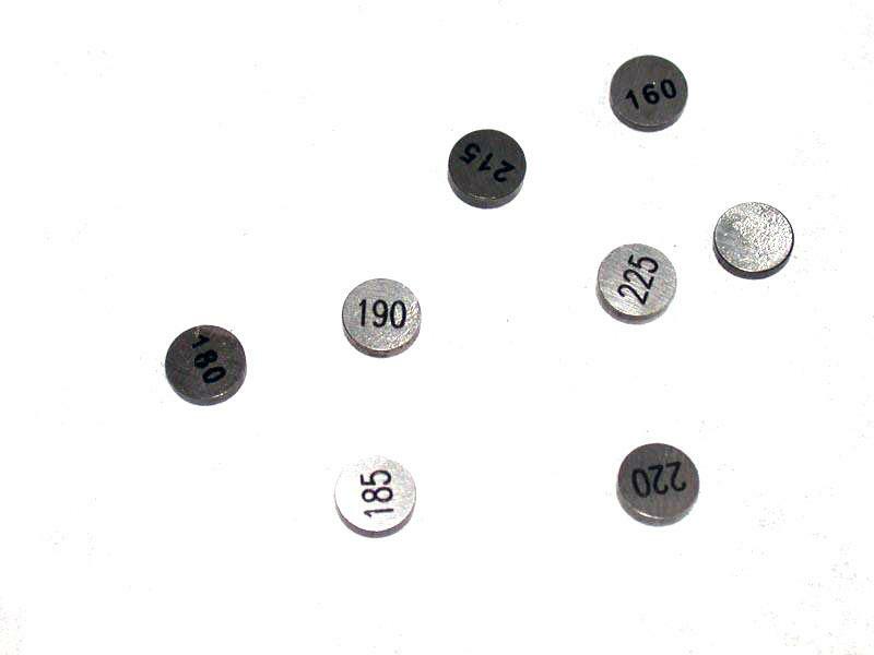 Pastilles de soupape HOT CAMS Ø10,0x1,85mm - jeu de 5 