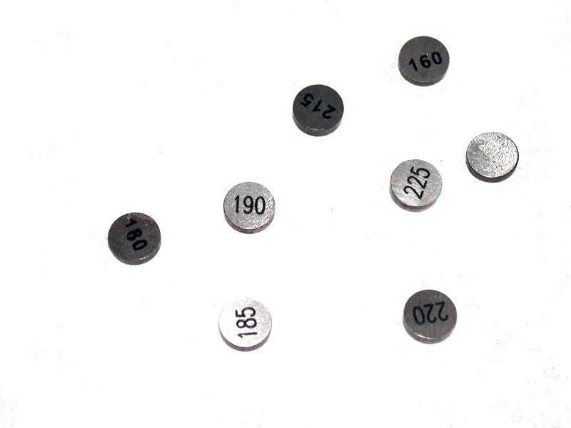 Pastilles de soupape HOT CAMS Ø8,90x2,36mm - jeu de 5 