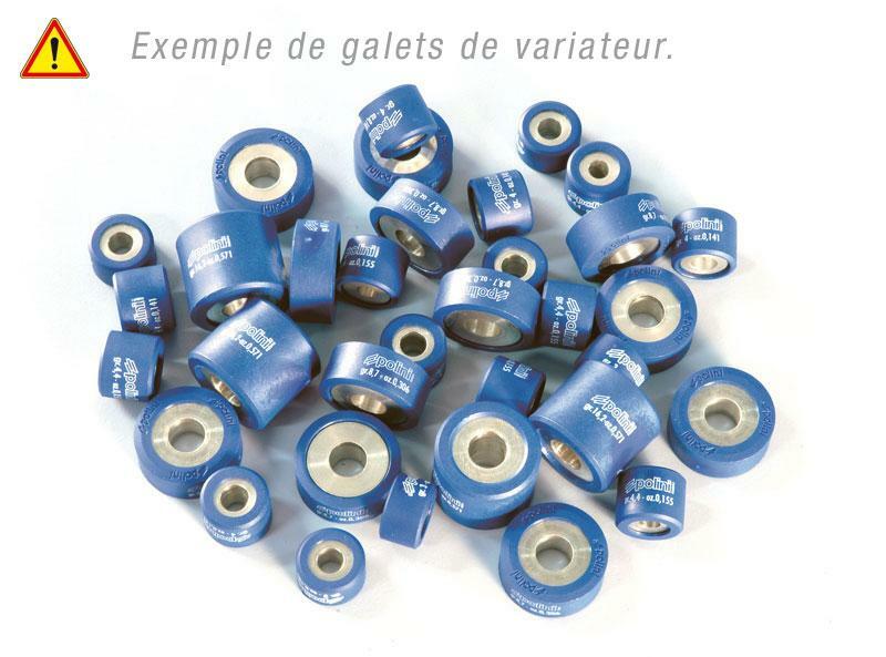 Jeu de galets POLINI 19x17mm 8,4gr - 6 pièces 