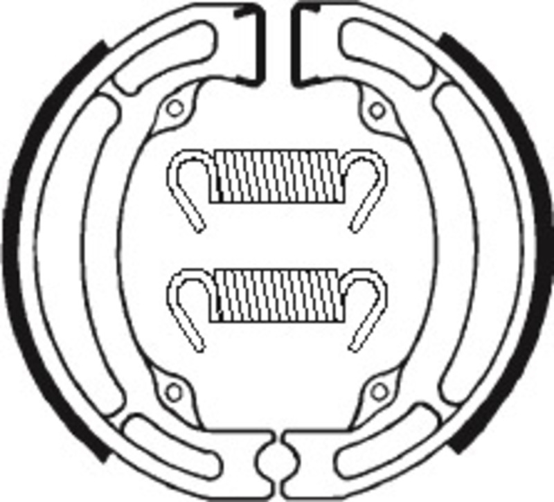 Mâchoires de frein TECNIUM Scooter/Street/Off-Road/Quad organique - BA017 