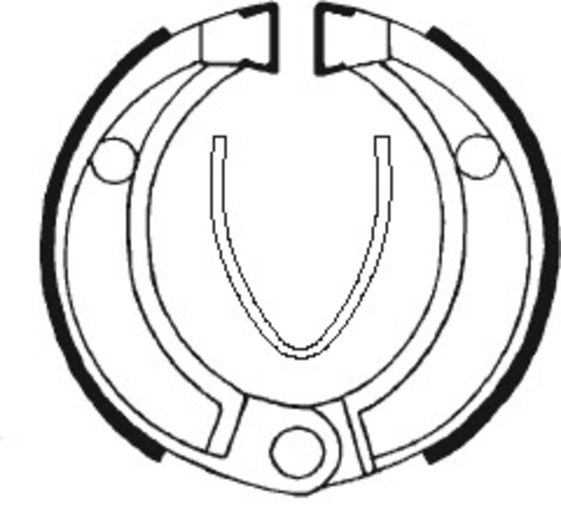 Mâchoires de frein TECNIUM Street/Off-Road/Quad organique - BA043