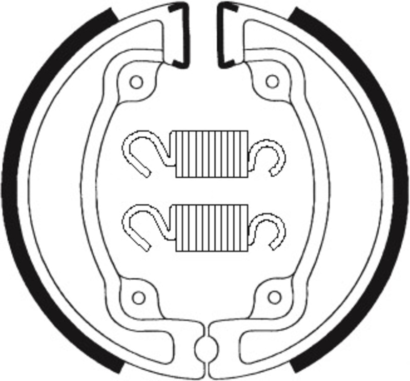 Mâchoires de frein TECNIUM Scooter organique - BA203 