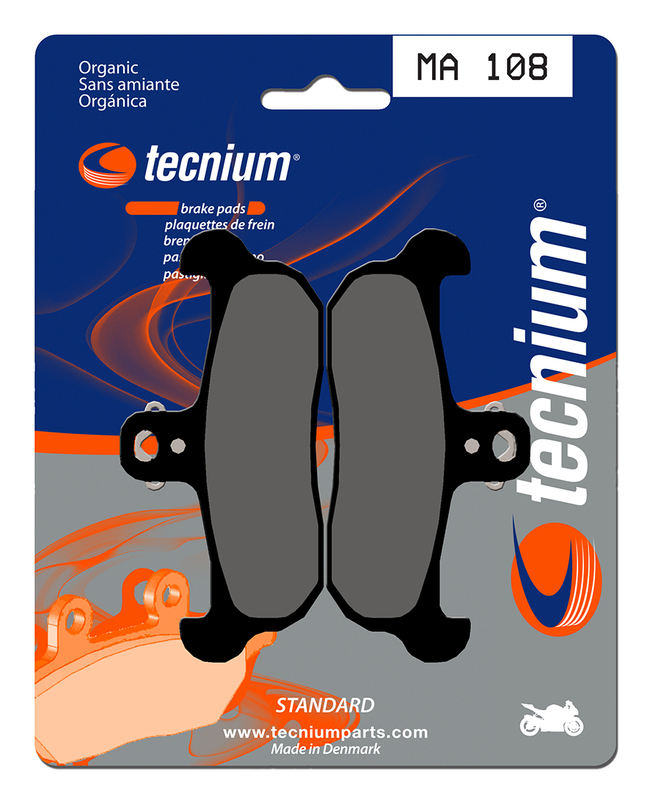 Plaquettes de frein TECNIUM route organique - MA108 