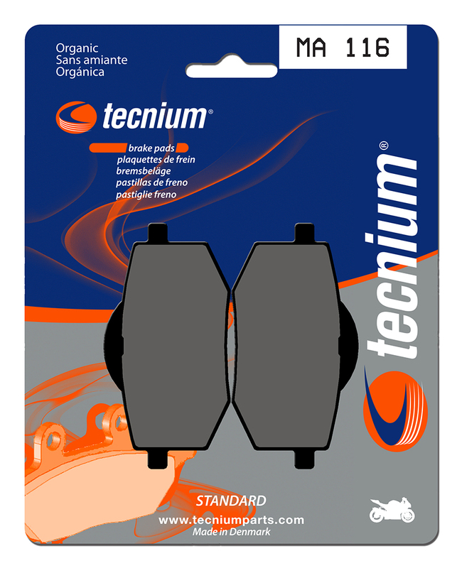 Plaquettes de frein TECNIUM route organique - MA116 