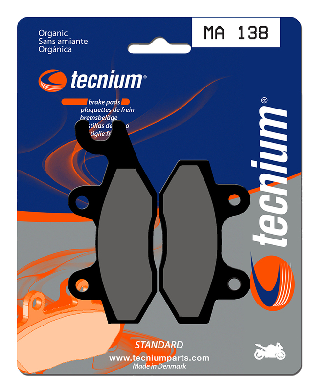 Plaquettes de frein TECNIUM route organique - MA138 