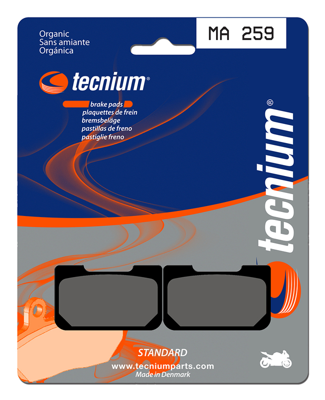 Plaquettes de frein TECNIUM route organique - MA259 