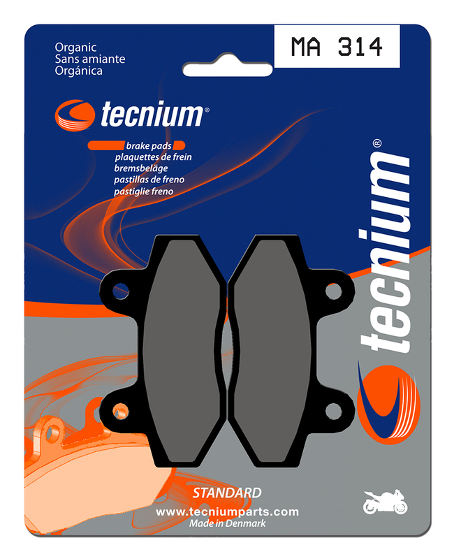 Plaquettes de frein TECNIUM route organique - MA314