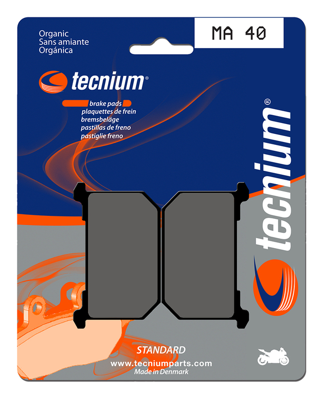 Plaquettes de frein TECNIUM route organique - MA40 