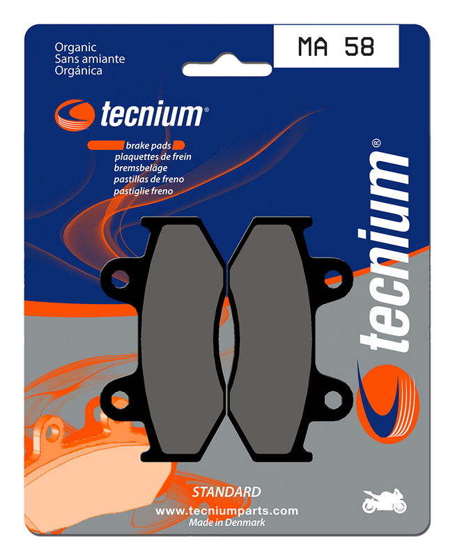 Plaquettes de frein TECNIUM route organique - MA58 