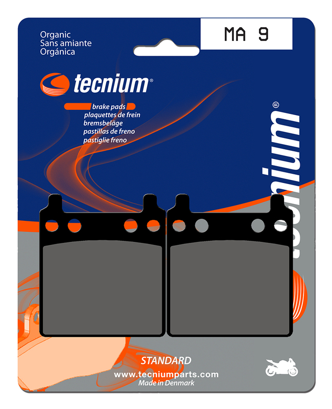 Plaquettes de frein TECNIUM route organique - MA9 