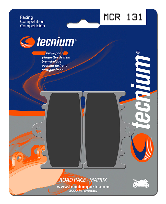 Plaquettes de frein TECNIUM Racing métal fritté carbone - MCR131 