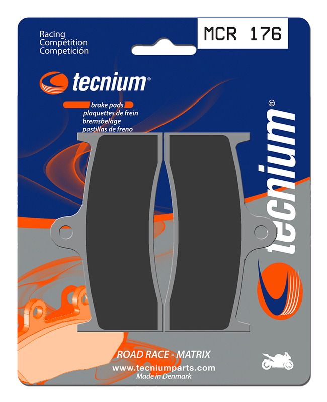 Plaquettes de frein TECNIUM Racing métal fritté carbone - MCR176 