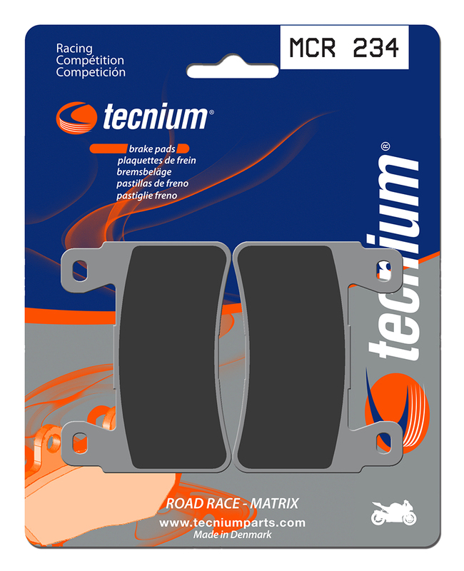 Plaquettes de frein TECNIUM Racing métal fritté carbone - MCR234 