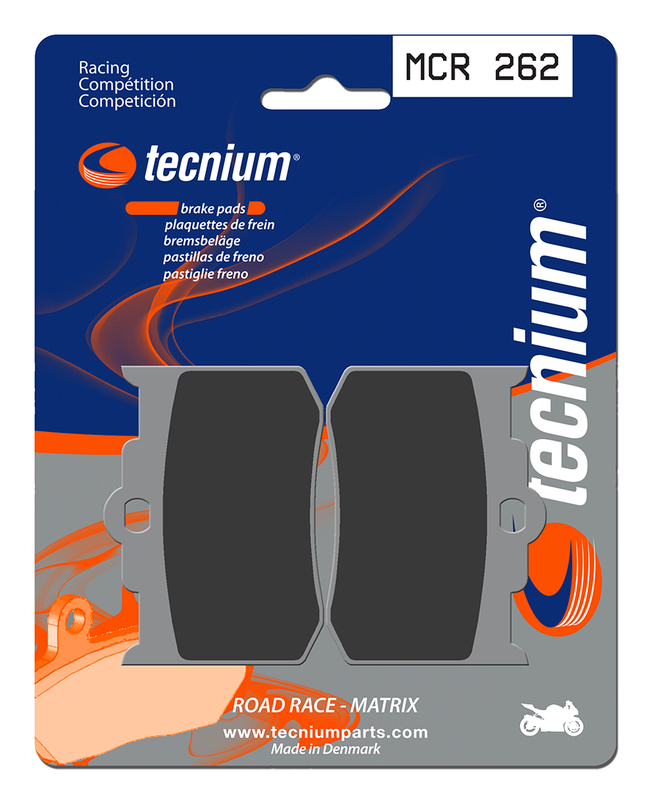 Plaquettes de frein TECNIUM Racing métal fritté carbone - MCR262 