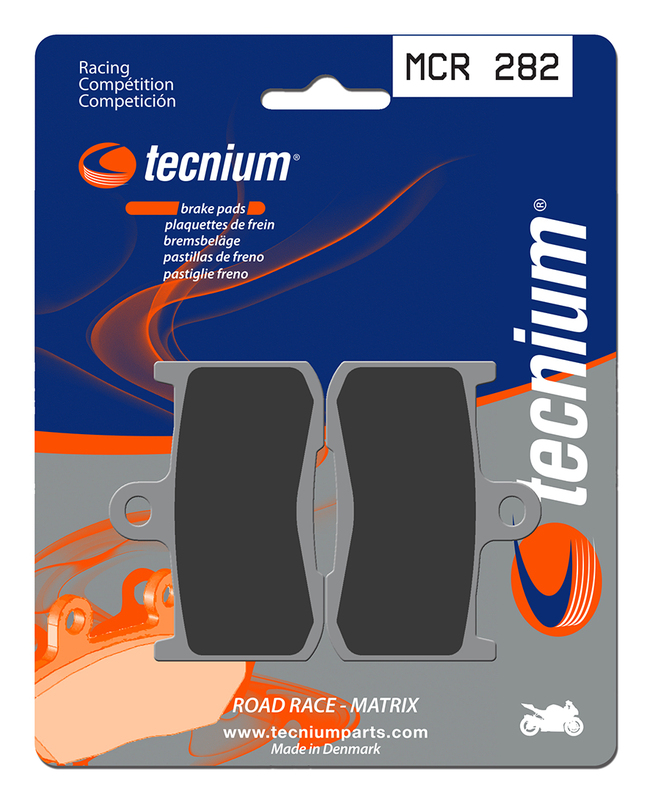 Plaquettes de frein TECNIUM Racing métal fritté carbone - MCR282 