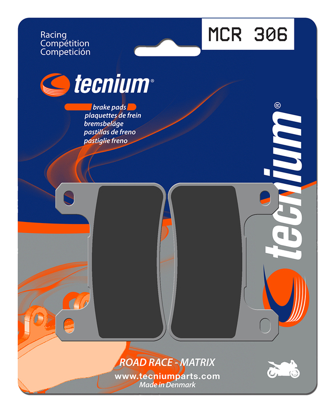 Plaquettes de frein TECNIUM Racing métal fritté carbone - MCR306 