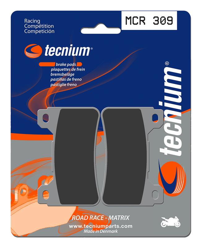 Plaquettes de frein TECNIUM Racing métal fritté carbone - MCR309 