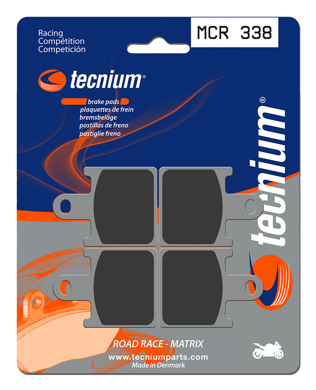 Plaquettes de frein TECNIUM Racing métal fritté carbone - MCR338 