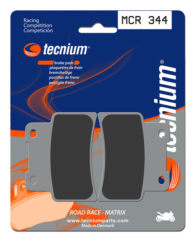 Plaquettes de frein TECNIUM Racing métal fritté carbone - MCR344 