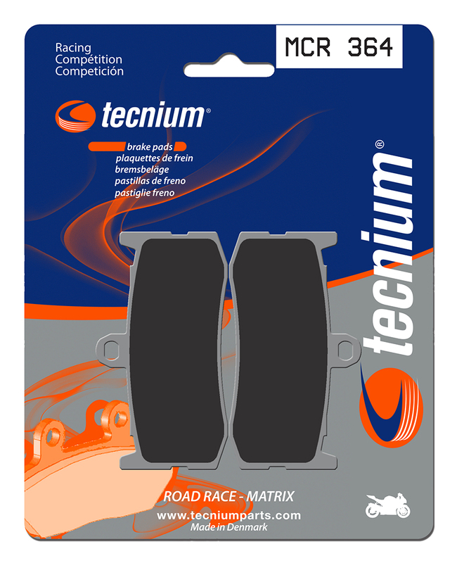 Plaquettes de frein TECNIUM Racing métal fritté carbone - MCR364 