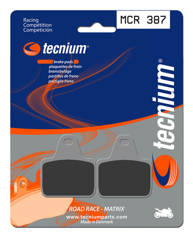 Plaquettes de frein TECNIUM Racing métal fritté carbone - MCR387 