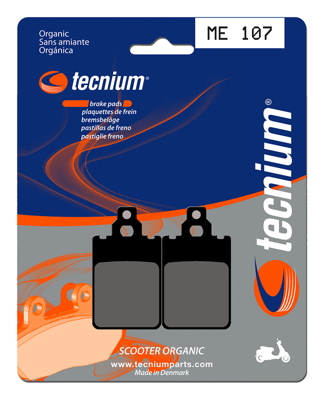 Plaquettes de frein TECNIUM Scooter organique - ME107 