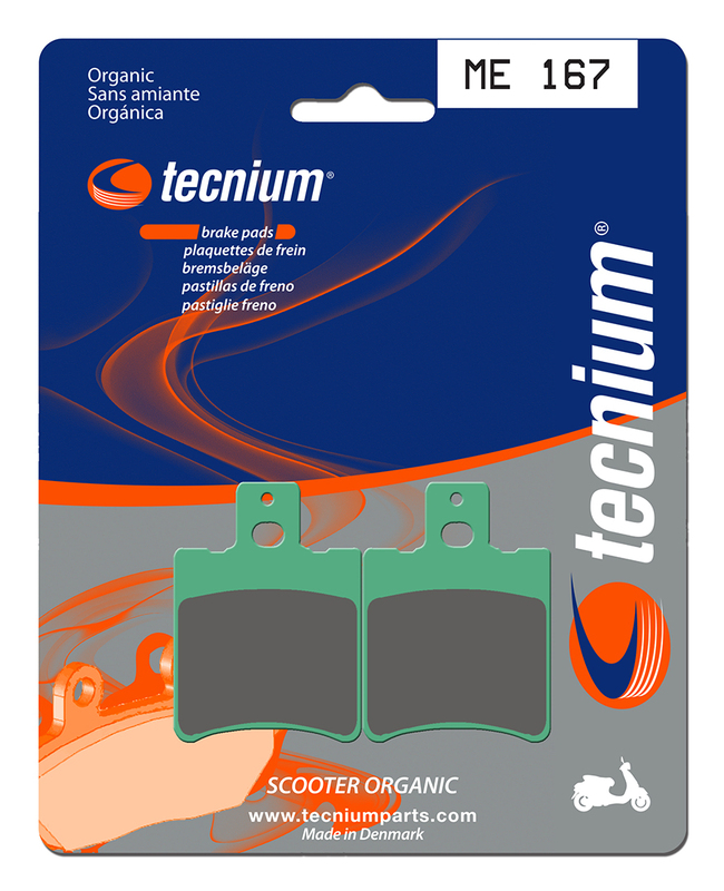 Plaquettes de frein TECNIUM Scooter organique - ME167 