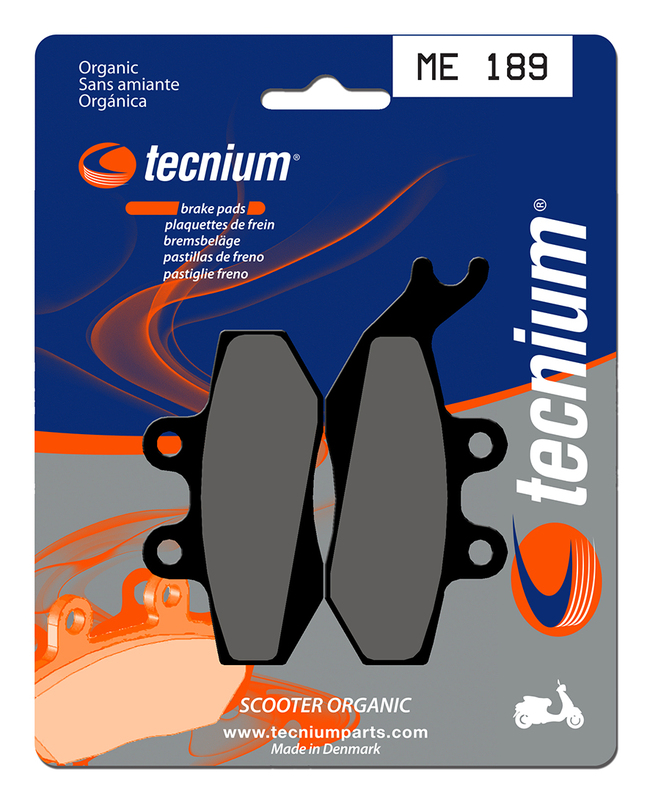 Plaquettes de frein TECNIUM Scooter organique - ME189