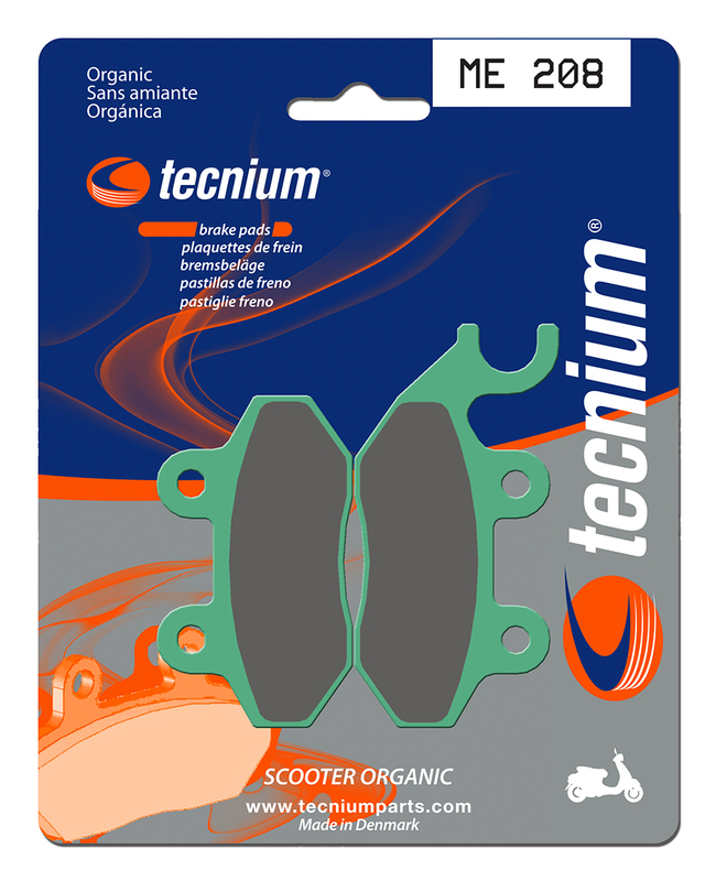 Plaquettes de frein TECNIUM Scooter organique - ME208 