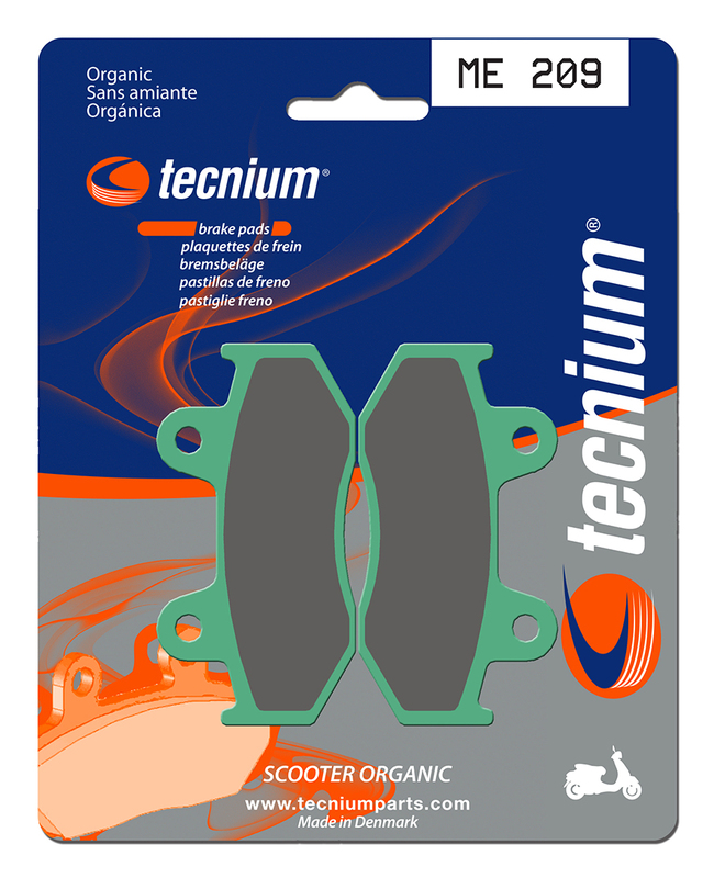 Plaquettes de frein TECNIUM Scooter organique - ME209 