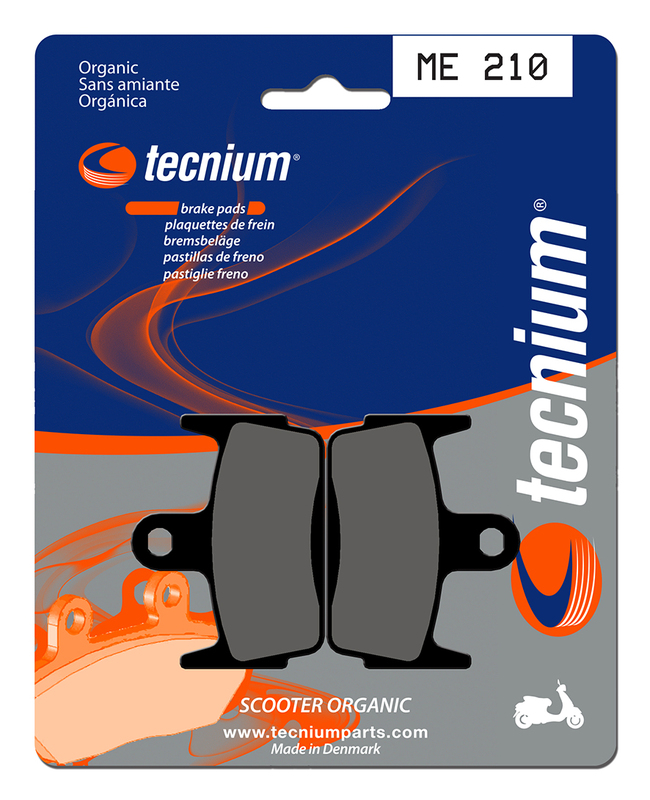 Plaquettes de frein TECNIUM Scooter organique - ME210 