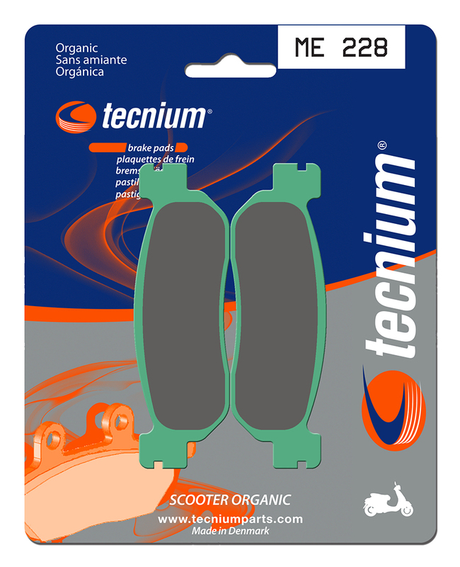 Plaquettes de frein TECNIUM Scooter organique - ME228 
