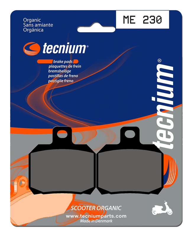 Plaquettes de frein TECNIUM Scooter organique - ME230