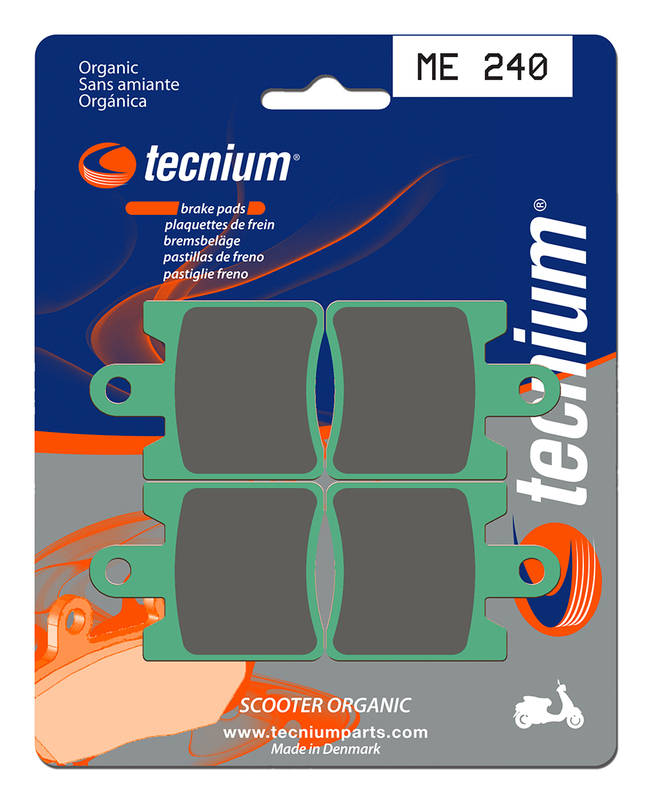 Plaquettes de frein TECNIUM Scooter organique - ME240 