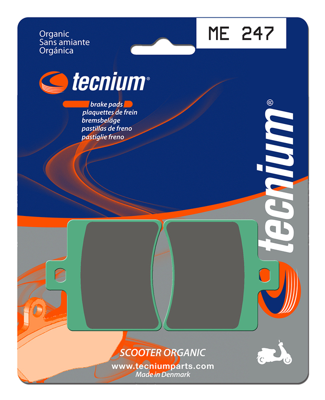 Plaquettes de frein TECNIUM Scooter organique - ME247 