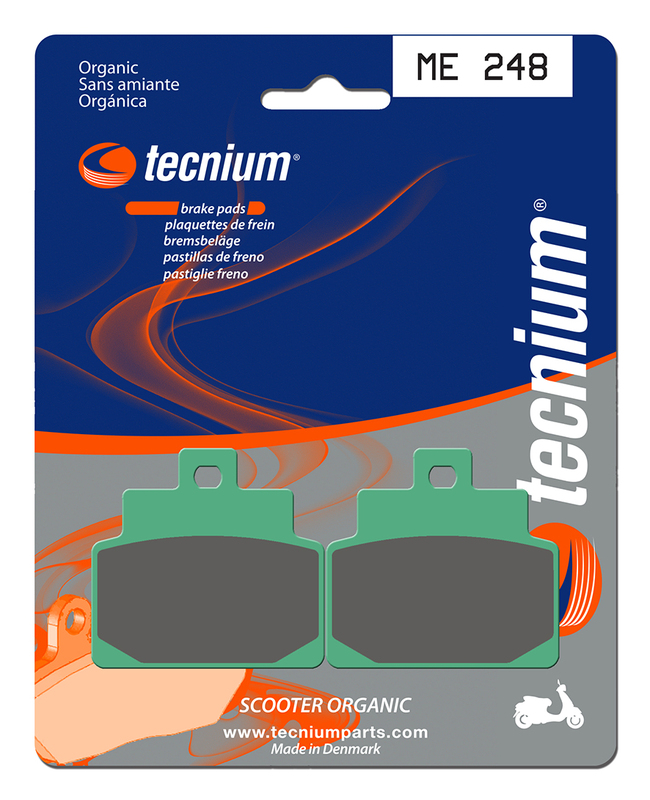 Plaquettes de frein TECNIUM Scooter organique - ME248 