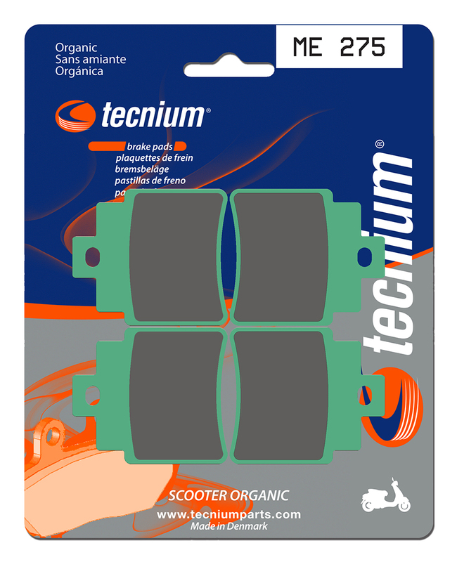 Plaquettes de frein TECNIUM Scooter organique - ME275 