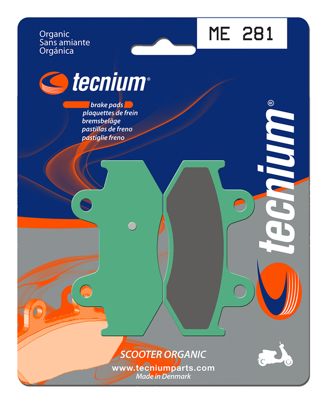Plaquettes de frein TECNIUM Scooter organique - ME281 