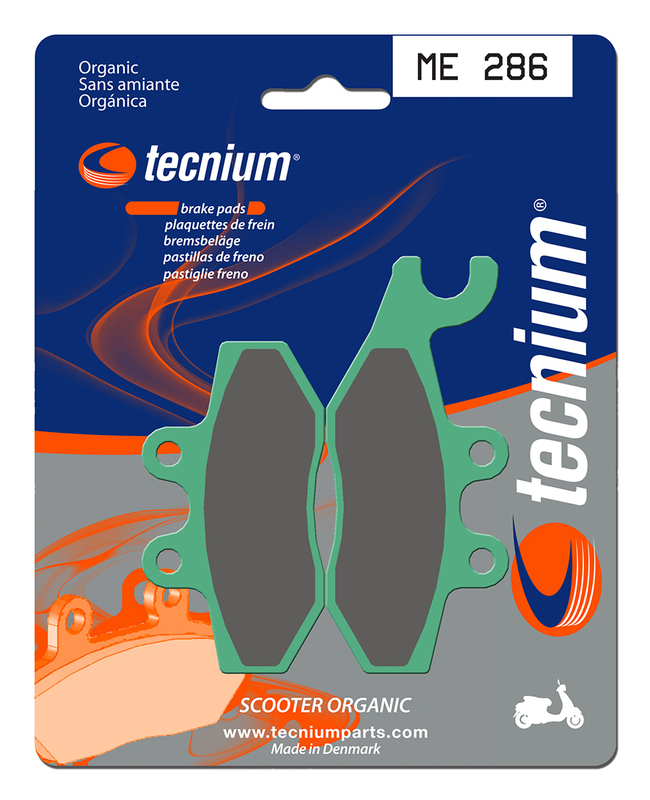 Plaquettes de frein TECNIUM Scooter organique - ME286 