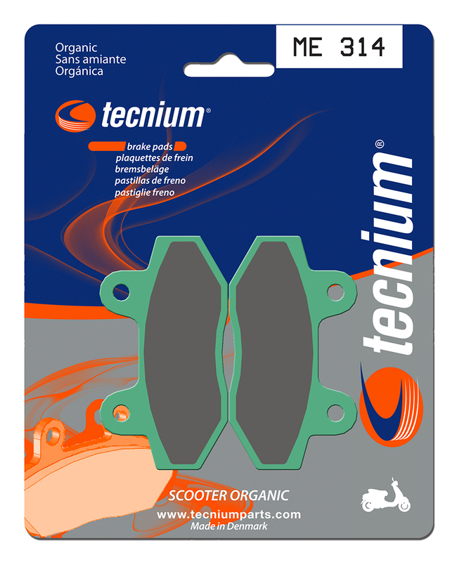 Plaquettes de frein TECNIUM Scooter organique - ME314 
