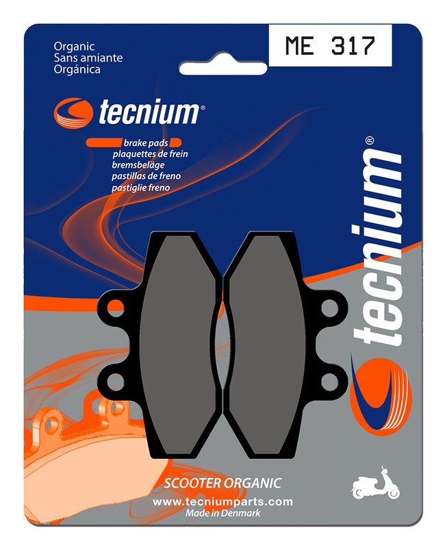 Plaquettes de frein TECNIUM Scooter organique - ME317 