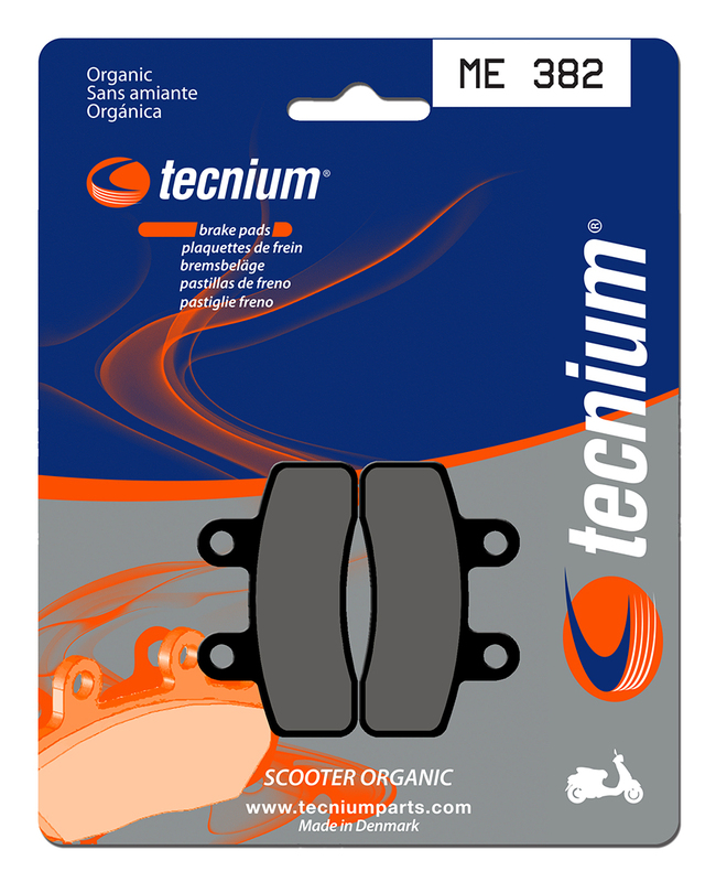 Plaquettes de frein TECNIUM Scooter organique - ME382 
