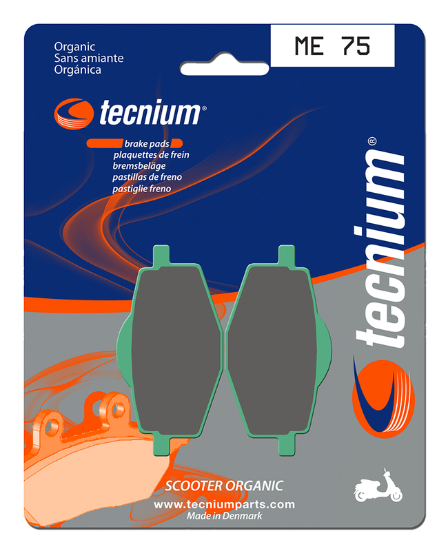 Plaquettes de frein TECNIUM Scooter organique - ME75 