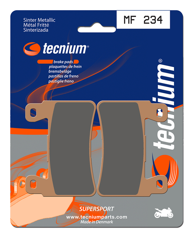 Plaquettes de frein TECNIUM Performance métal fritté - MF234 