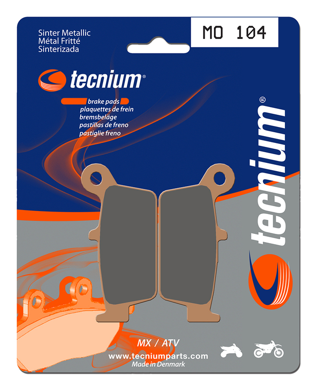 Plaquettes de frein TECNIUM MX/Quad métal fritté - MO104 