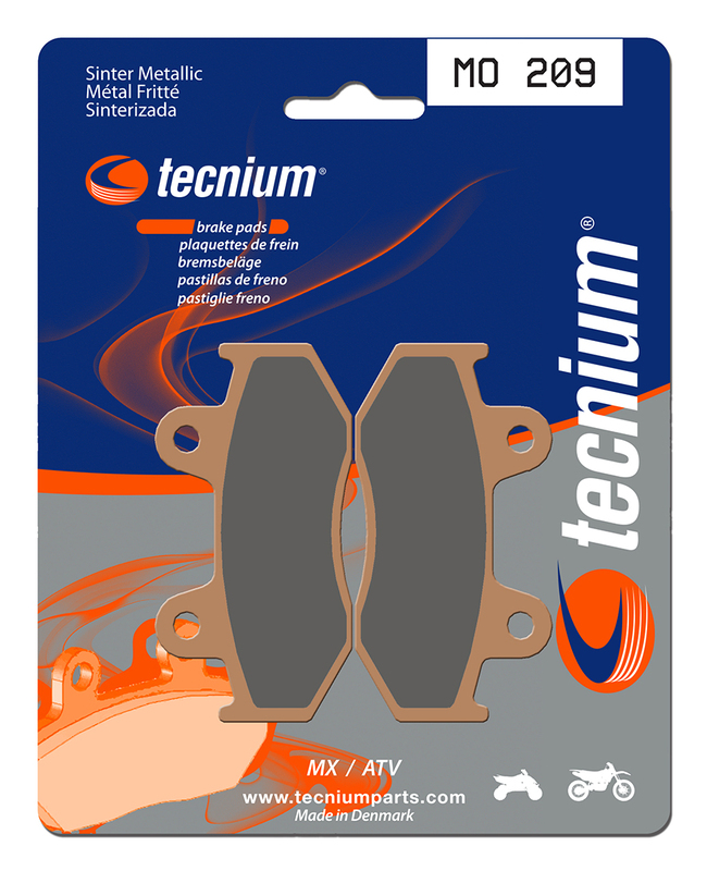 Plaquettes de frein TECNIUM MX/Quad métal fritté - MO209 