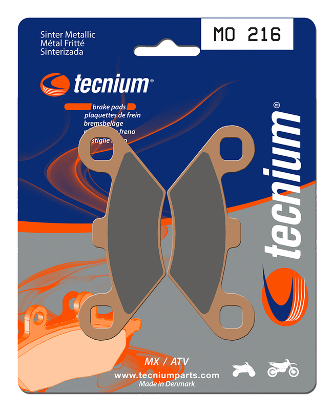 Plaquettes de frein TECNIUM MX/Quad métal fritté - MO216 